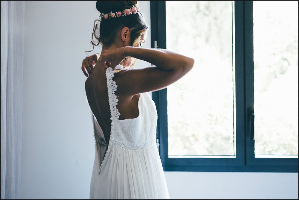 Mariage au Rayol Canadel robe de la mariée christina sfez