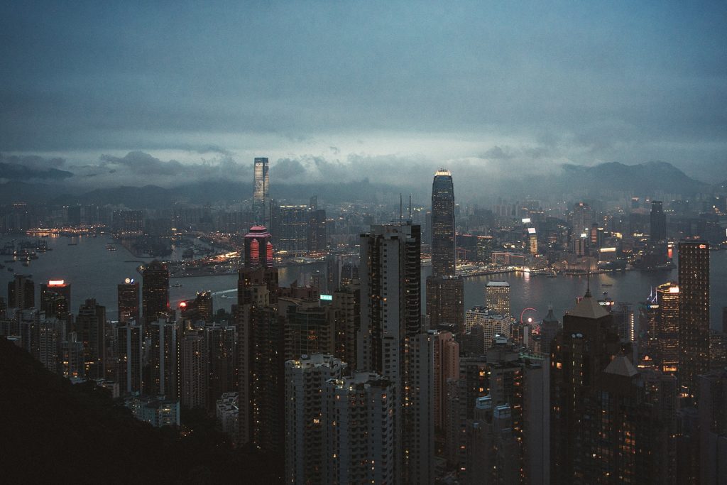 5 jours à Hong Kong skyline by night 