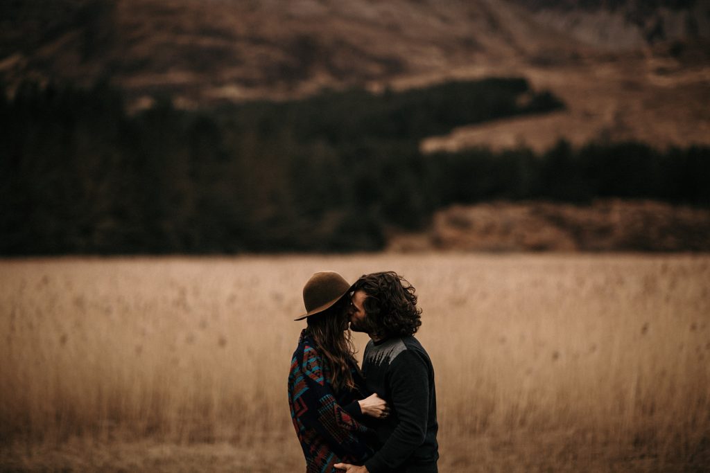Couple Session Isle Skye kiss love scotland